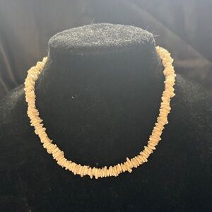 Natural Beige Chip Necklace - Women Jewelry